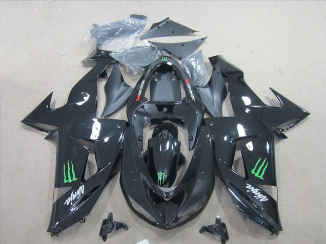 07-08 Schwarz Ninja Grünmonster ZX6R Motorrad Verkleidung 07-08 Schwarz Ninja Grünmonster ZX6R Motorrad Verkleidung