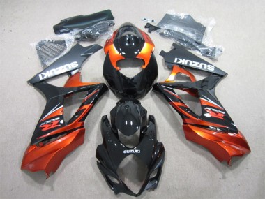 07-08 Schwarz Orange GSXR 1000 Motorrad Verkleidungen