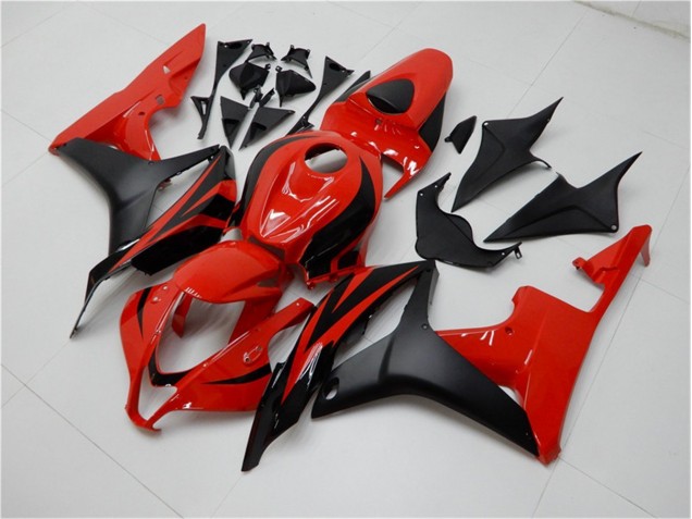 07-08 Schwarz Rot CBR600RR Motorrad Vollverkleidung