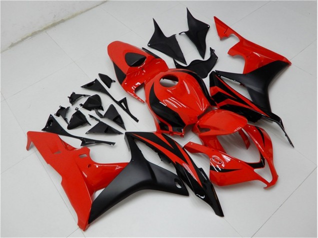 07-08 Schwarz Rot CBR600RR Motorrad Vollverkleidung