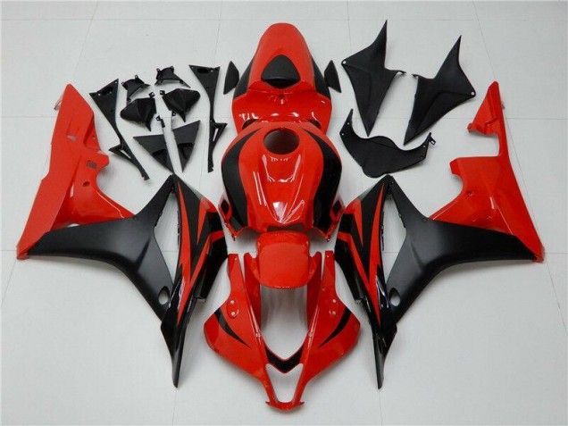 07-08 Schwarz Rot CBR600RR Motorrad Vollverkleidung