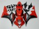 07-08 Schwarz Rot CBR600RR Motorrad Vollverkleidung