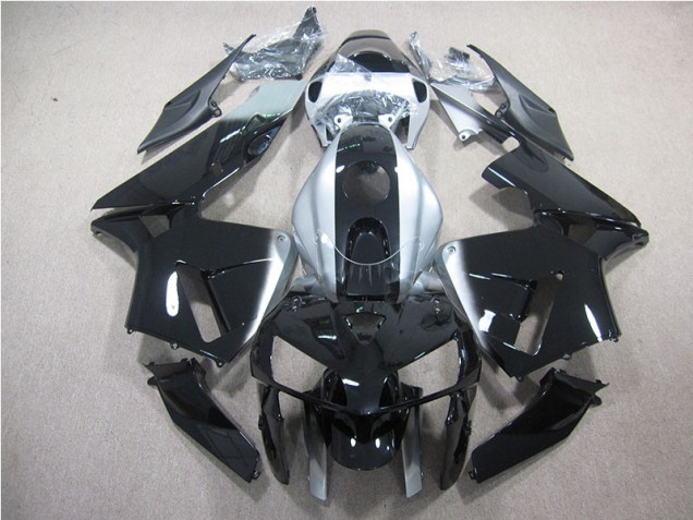 07-08 Schwarz Silber CBR600RR Motorrad Verkleidung