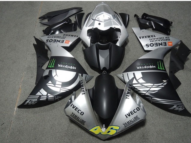 07-08 Schwarz Silber Monster IVECO 46 CBR600RR Motorrad Verkleidung