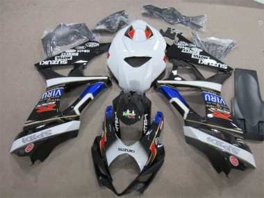 07-08 Schwarz Weiß Blau GSXR 1000 Motorrad Verkleidung