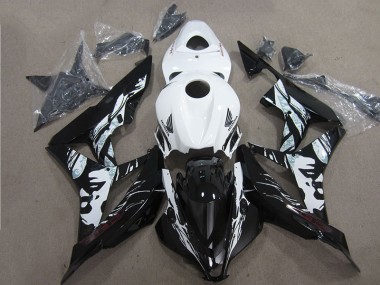 07-08 Schwarz Weiß CBR600RR Motorrad Verkleidung