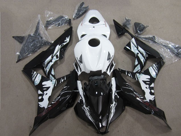 07-08 Schwarz Weiß CBR600RR Motorrad Verkleidung