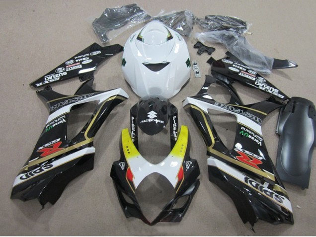 07-08 Schwarz Weiß GSXR 1000 Motorrad Verkleidung