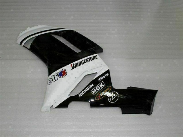 07-08 Schwarz Weiß ZX6R Motorrad Verkleidungen