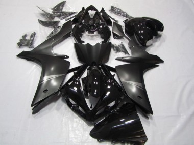 07-08 Schwarz YZF R1 Motorrad Verkleidung & Plastik