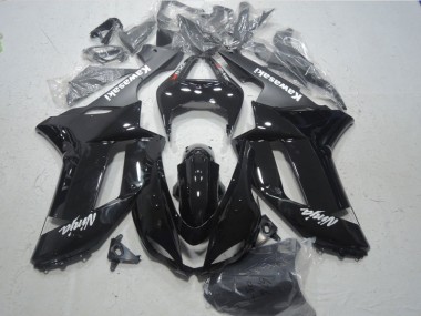 07-08 Schwarz weißer Ninja ZX6R Motorrad Verkleidung