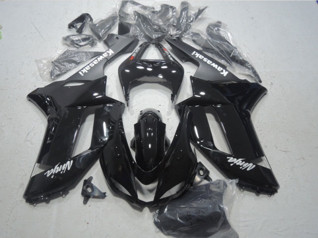 07-08 Schwarz weißer Ninja ZX6R Motorrad Verkleidung