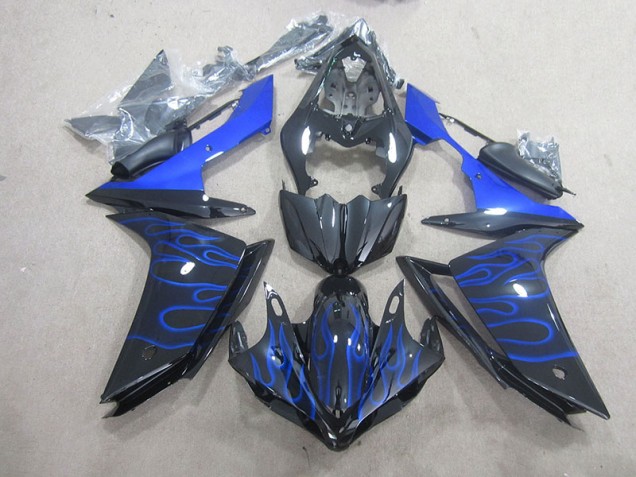 07-08 Schwarze Blau Flamme YZF R1 Motorrad Verkleidung 07-08 Schwarze Blau Flamme YZF R1 Motorrad Verkleidung