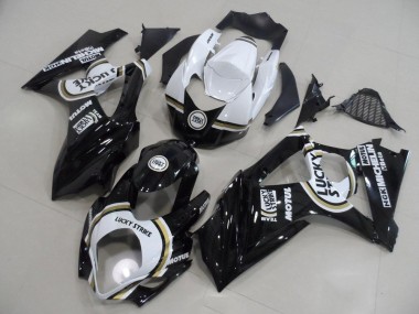 07-08 Schwarzer Lucky Strike GSXR 1000 Motorrad Verkleidung