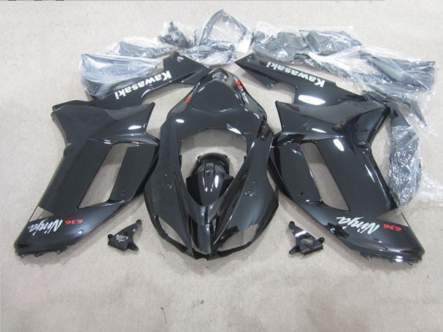 07-08 Schwarzer Ninja 636 ZX6R Motorrad Verkleidung 07-08 Schwarzer Ninja 636 ZX6R Motorrad Verkleidung