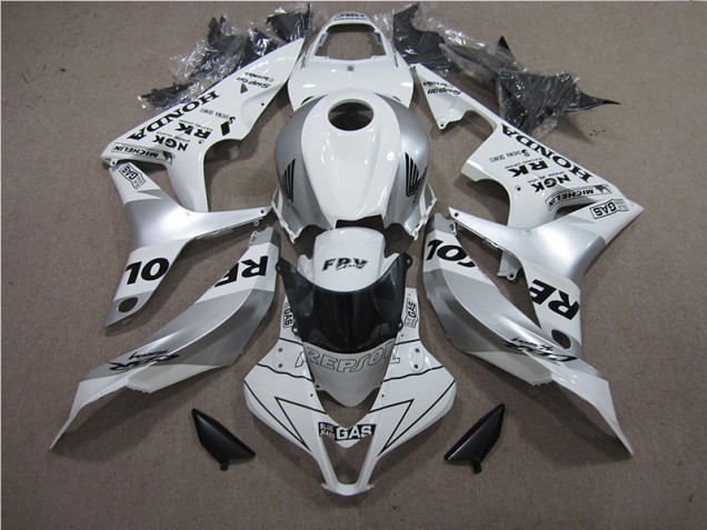 07-08 Silber Repsol CBR600RR Motorrad Verkleidung 07-08 Silber Repsol CBR600RR Motorrad Verkleidung