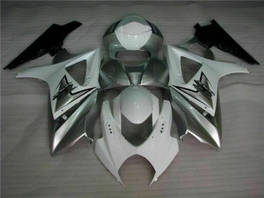 07-08 Silber Weiß GSXR 1000 Motorrad Verkleidung