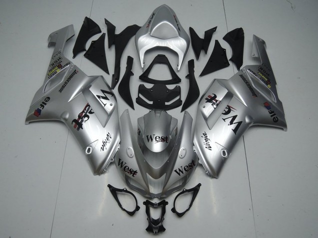 07-08 Silber West ZX6R Motorrad Verkleidung