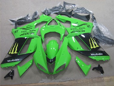 07-08 Weiß Blau Ninja ZX6R Motorrad Verkleidung