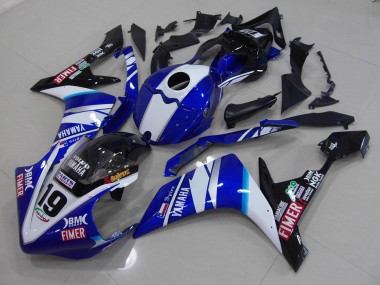 07-08 Weiß Blau YZF R1 Motorrad Verkleidung