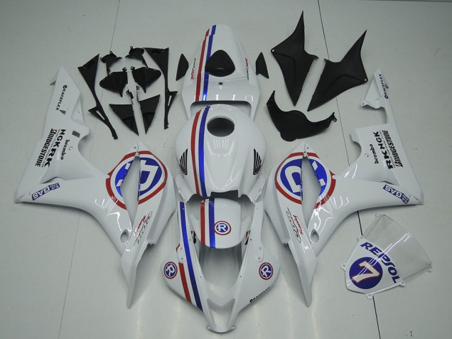 07-08 Weiß CBR600RR Motorrad Verkleidungen 07-08 Weiß CBR600RR Motorrad Verkleidungen