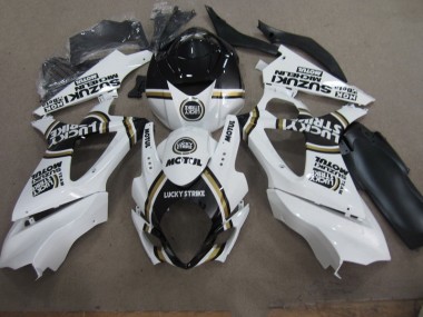 07-08 Weiß Lucky Strike Schwarz Motul GSXR 1000 Motorrad Verkleidung