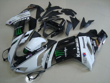 07-08 Weiß Monster ZX6R Motorrad Verkleidung