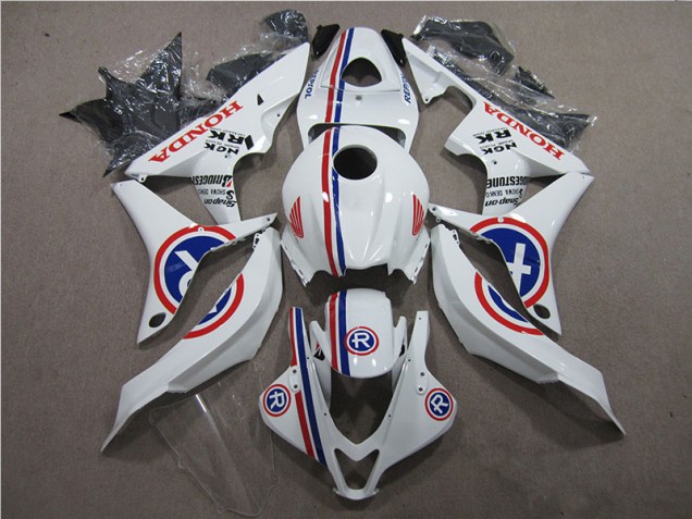 07-08 Weiß R CBR600RR Motorrad Verkleidung