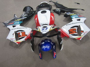 07-08 Weiß Rot Blau CBR600RR Motorrad Verkleidung