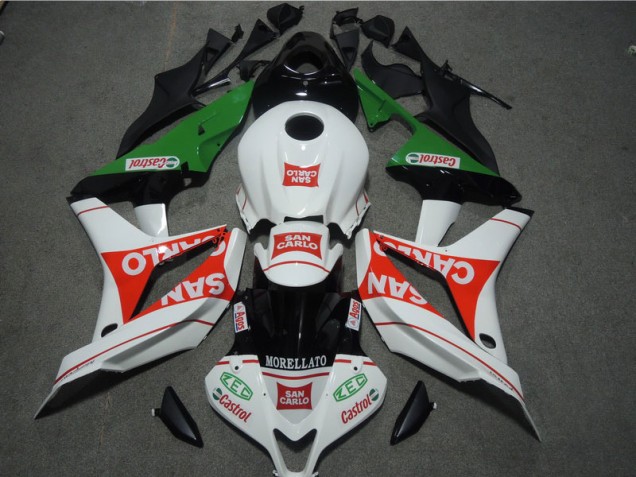 07-08 Weiß Rot MORELLATO San Carlo CBR600RR Motorrad Verkleidung 07-08 Weiß Rot MORELLATO San Carlo CBR600RR Motorrad Verkleidung