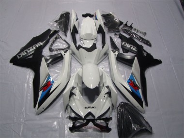 07-08 Weiß Schwarz GSXR 1000 Motorrad Verkleidung