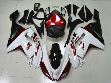 07-08 Weiß Schwarz Rot ZX6R Motorrad Verkleidung