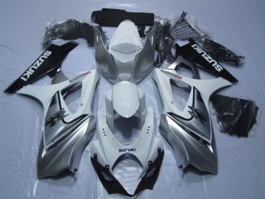 07-08 Weiß Silber Schwarz GSXR 1000 Motorrad Verkleidung