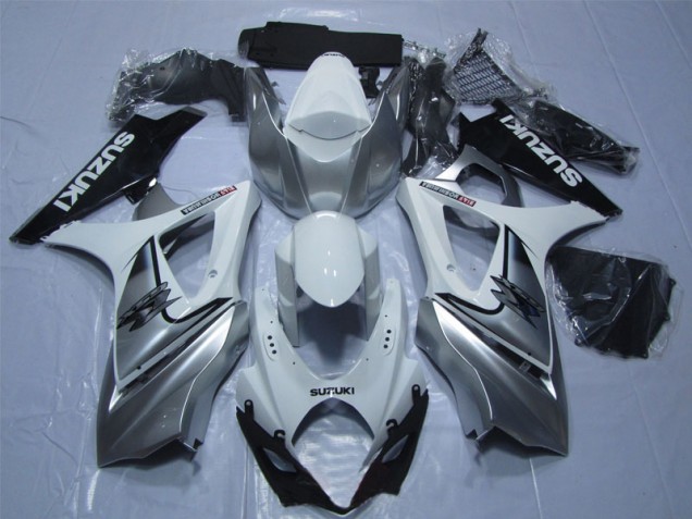 07-08 Weiß Silber Schwarz GSXR 1000 Motorrad Verkleidung