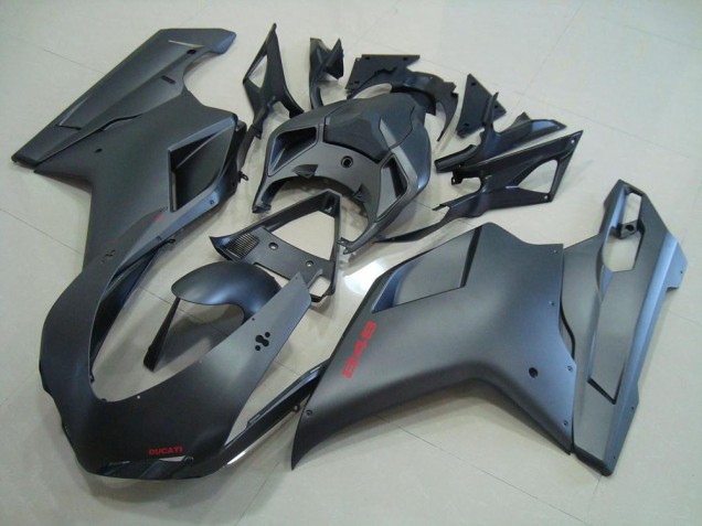 07-14 Matt Schwarz Ducati 848 1098 1198 Motorrad Verkleidung 07-14 Matt Schwarz Ducati 848 1098 1198 Motorrad Verkleidung