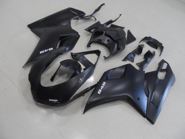 07-14 Matt Schwarz mit weißer 848 Ducati 848 1098 1198 Motorrad Verkleidung 07-14 Matt Schwarz mit weißer 848 Ducati 848 1098 1198 Motorrad Verkleidung