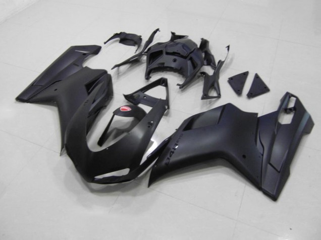 07-14 Matt Schwarzer schwarzer Aufkleber Ducati 848 1098 1198 Motorrad Verkleidung 07-14 Matt Schwarzer schwarzer Aufkleber Ducati 848 1098 1198 Motorrad Verkleidung