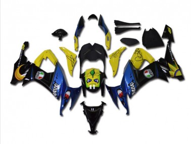 08-10 Blau Hai ZX10R Motorrad Verkleidung