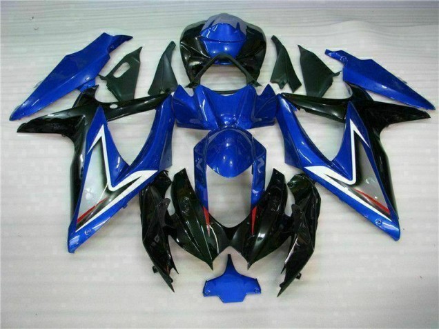 08-10 Blau Schwarz GSXR 600/750 Motorrad Vollverkleidung 08-10 Blau Schwarz GSXR 600/750 Motorrad Vollverkleidung