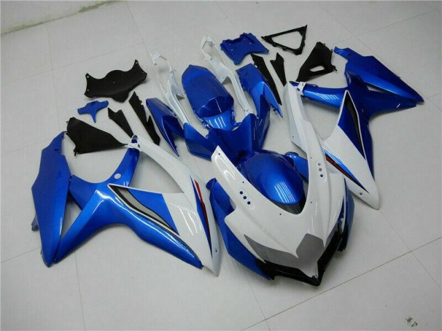 08-10 Blau Weiß GSXR 600/750 Motorrad Verkleidungen