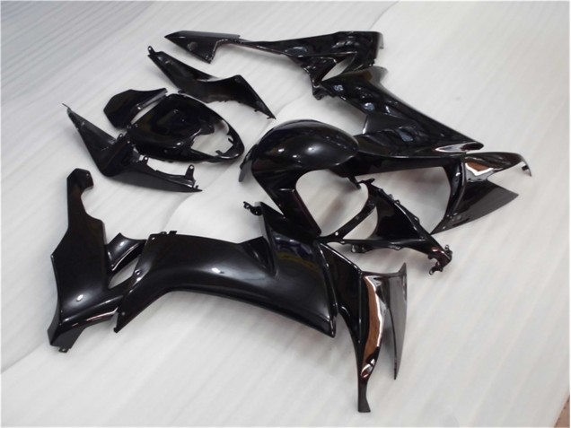 08-10 Glänzend Schwarz ZX10R Motorrad Verkleidungen 08-10 Glänzend Schwarz ZX10R Motorrad Verkleidungen