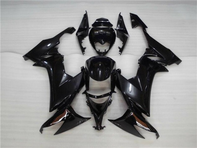 08-10 Glänzend Schwarz ZX10R Motorrad Verkleidungen 08-10 Glänzend Schwarz ZX10R Motorrad Verkleidungen