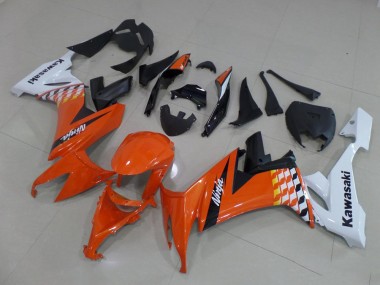 08-10 Orange und Weiß ZX10R Motorrad Verkleidung