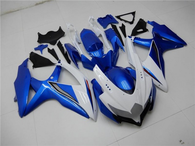 08-10 Weiß Blau GSXR 600/750 Motorrad Verkleidungen 08-10 Weiß Blau GSXR 600/750 Motorrad Verkleidungen