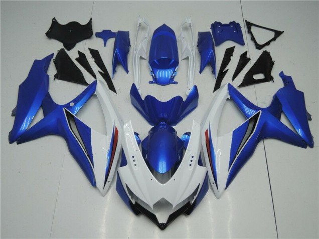 08-10 Weiß Blau GSXR 600/750 Motorrad Verkleidungen 08-10 Weiß Blau GSXR 600/750 Motorrad Verkleidungen