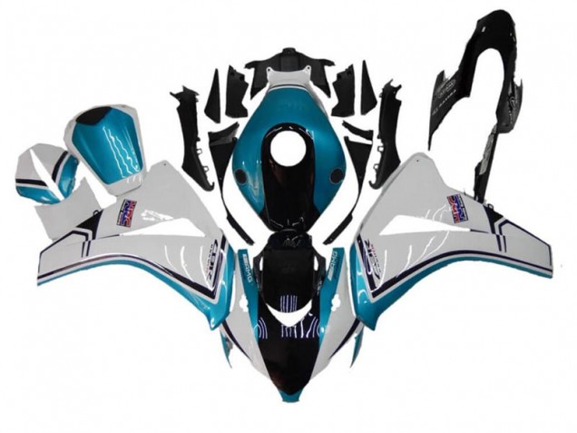 08-11 Blau Weiß Schwarz CBR1000RR Motorrad Verkleidung 08-11 Blau Weiß Schwarz CBR1000RR Motorrad Verkleidung