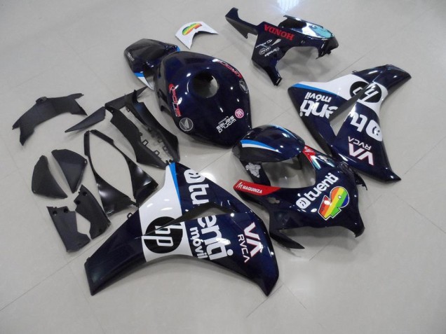 08-11 Dunkel blau HP CBR1000RR Motorrad Verkleidung
