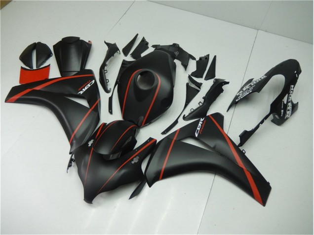 08-11 Matt Schwarz Rot CBR1000RR Motorrad Verkleidung