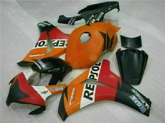08-11 Orange Repsol CBR1000RR Motorrad Verkleidung Komplett Sets