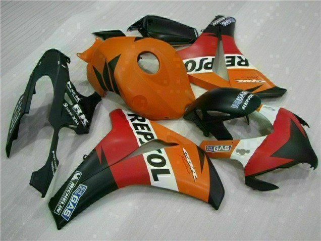 08-11 Orange Repsol CBR1000RR Motorrad Verkleidung Komplett Sets